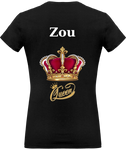 T-shirt Col V Femme Ô Gold Unique Queen Zou