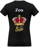 T-shirt Col V Femme Ô Gold Unique Queen Zou