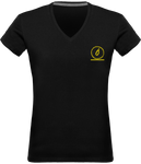 T-shirt Col V Femme Ô Gold Unique Queen Zou