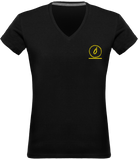 T-shirt Col V Femme Ô Gold Unique Queen Zou